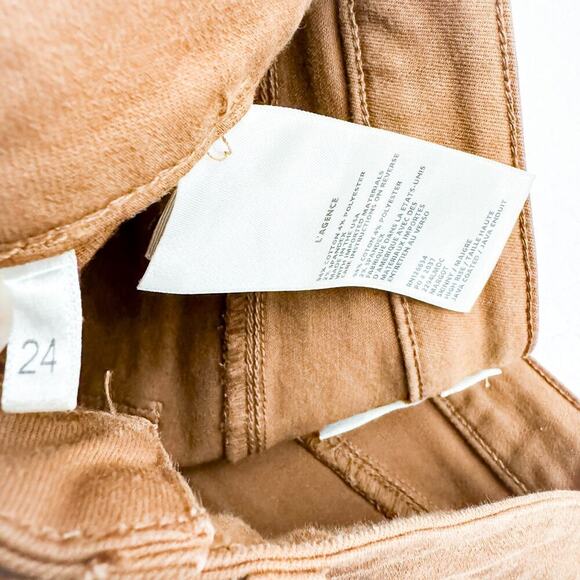 L'Agence Margot Skinny High Rise Java Coated Denim Jeans Size 24 - Picture 6 of 8